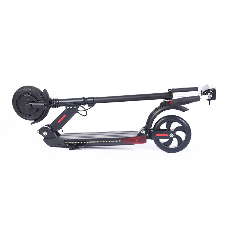 Scooter eléctrico plegable de dos ruedas para mujeres adultos 8 pulgadas portátil plegable batería de litio ligera scooter al por mayor