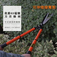 可伸缩园艺花艺剪刀茶叶剪高空修枝剪刀园林剪高锰钢厂家直销