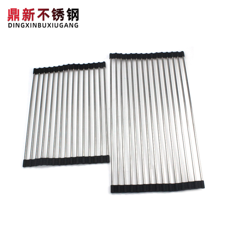 厂家批发PVC不锈钢蔬果沥水架厨房水槽置物架大号多用途用品钢制