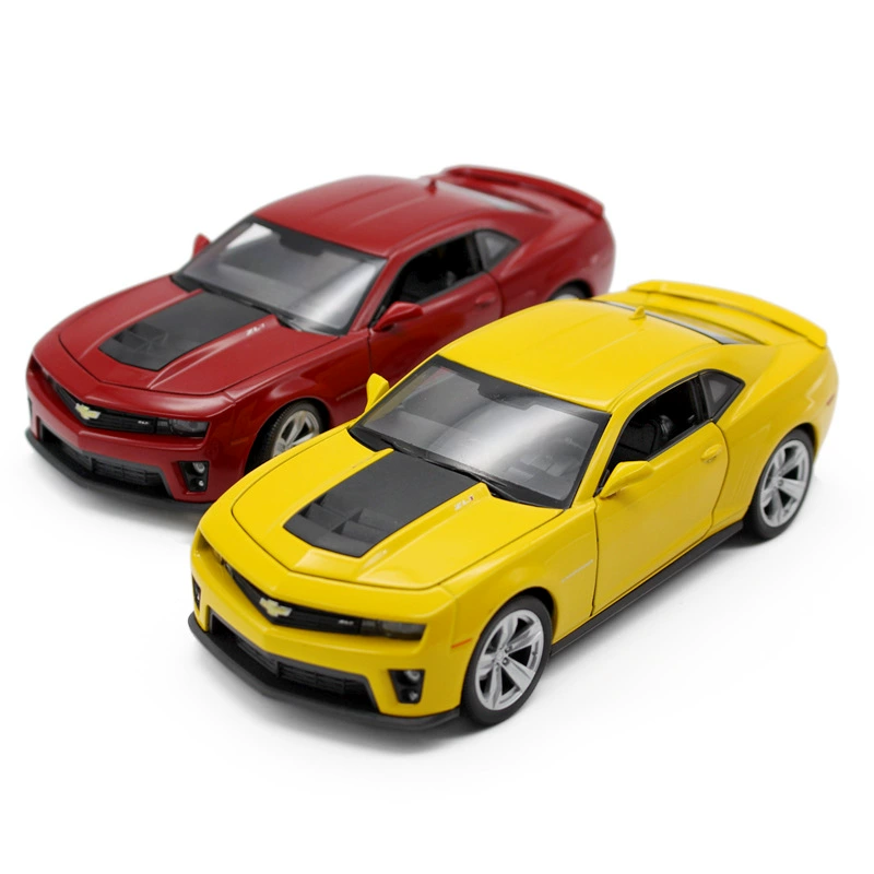 Camaro, реалистичная металлическая модель автомобиля, Chevrolet, Бамблби, игрушечная машина, масштаб 1:24, подарок на день рождения