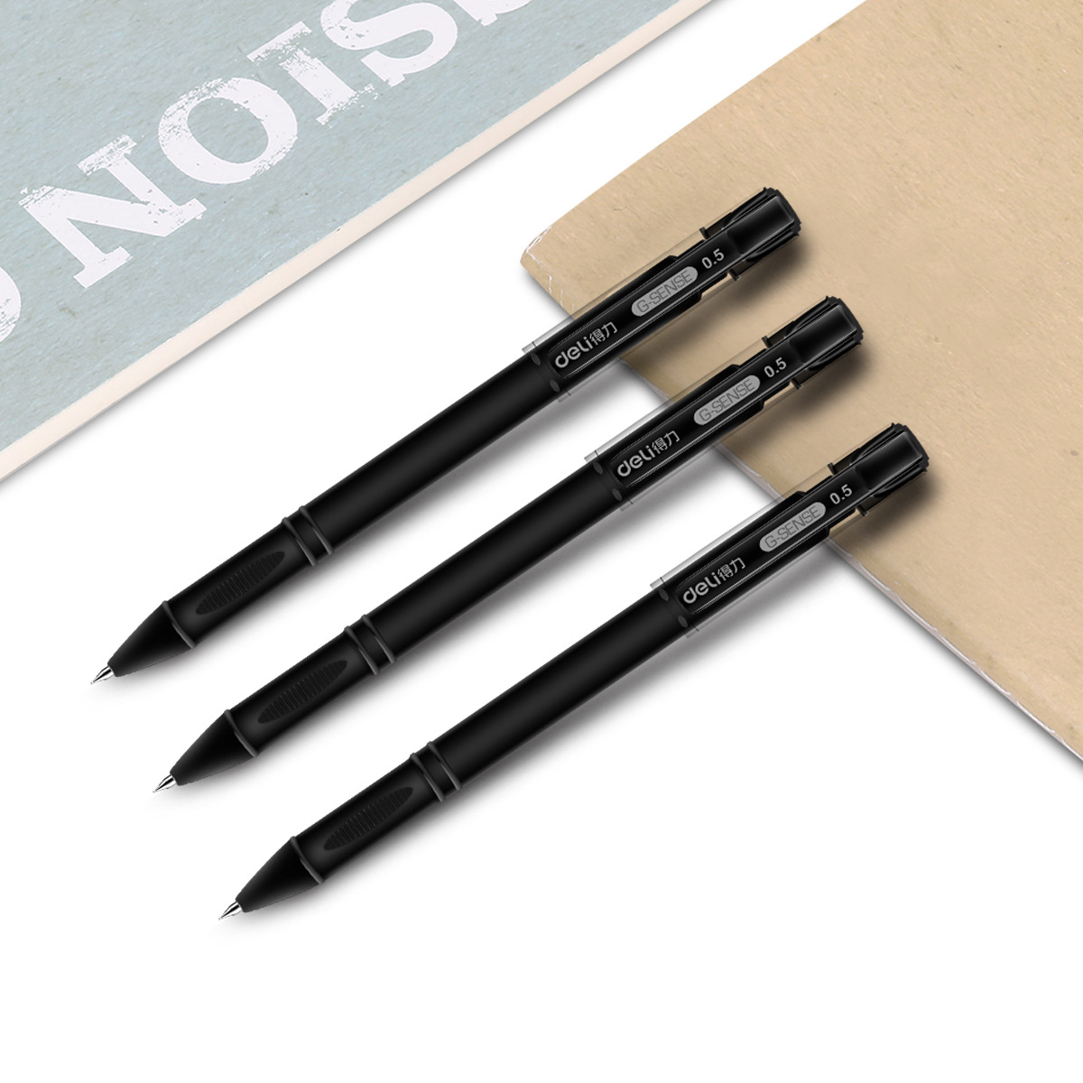 Deli S65 pluma de gel de oficina pluma de gel 0,5mm bala pluma de agua de aprendizaje suministros de oficina escritura suave image 5
