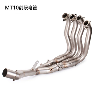Motorcycle exhaust pipe — and Middle Section - mt10-front-section