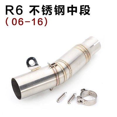 Motorcycle exhaust pipe, Suitable for Models - r6-with-middle-ear-06-16
