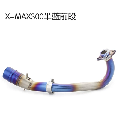 Motorcycle exhaust pipe | Middle Section Suitable - x-max300-burning-blue-front-section