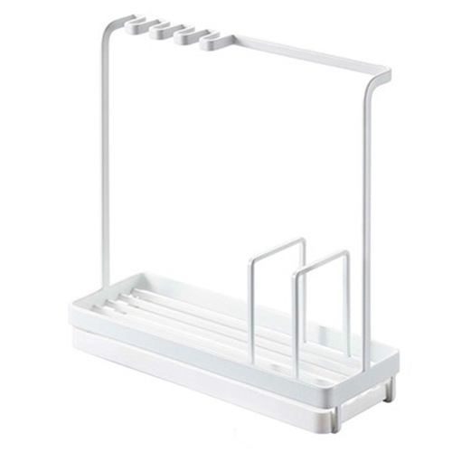 Japanese simple modern kitchen storage rack desktop rag storage rack iron multi-functional sponge drain rack