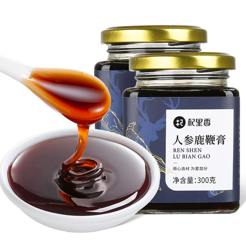 【Qili Fragrance】Ginseng Deer Velvet Paste 300g Bottle - Ginseng Goji Berry Maca Huang Jing Paste for Men - Non-Health Product