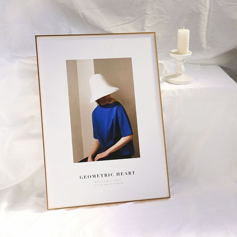 Picture Frame Aluminum Alloy Wall Hanging Fine Creative Picture to Make Any Size Poster Mounting Decoration Narrow Edge Simple Photo Frame