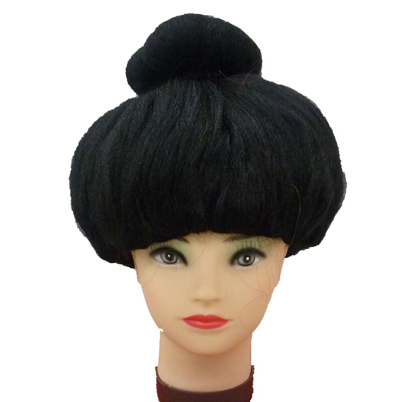 Japanese South Korea grandma Old Woman cosplay wig a big hair ball watch performance Foreign trade Asian Wig