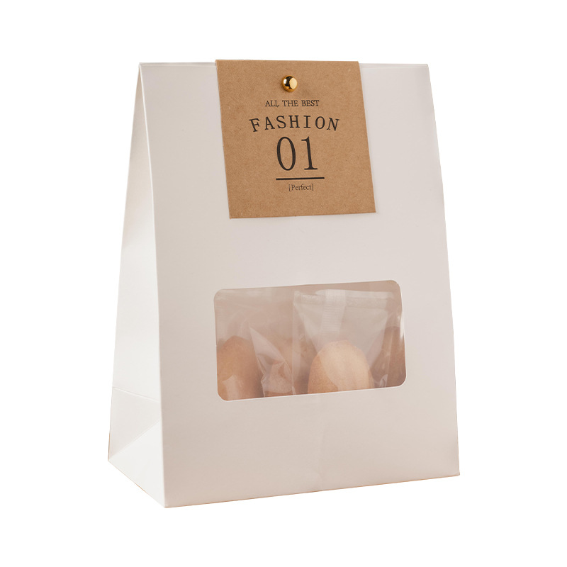 Bolsa de piel de vaca 2025 bolsa de embalaje de turrón de arándano crujiente de copo de nieve bolsa de embalaje de tostadas de alimentos horneados al por mayor