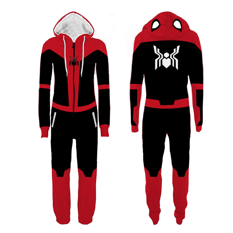 2019 Deadpool Sweatshirt Pajamas Expedition Little Black Sweatshirt One-piece Pajamas Cartoon Animal Pajamas