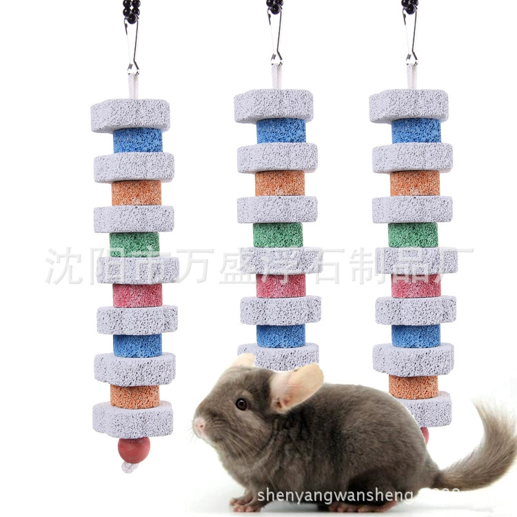 Игрушка-грызунок из вулканического камня в форме цветка сливы для грызунов: хомяков, шиншилл, кроликов, морских свинок, попугаев. Пемза.