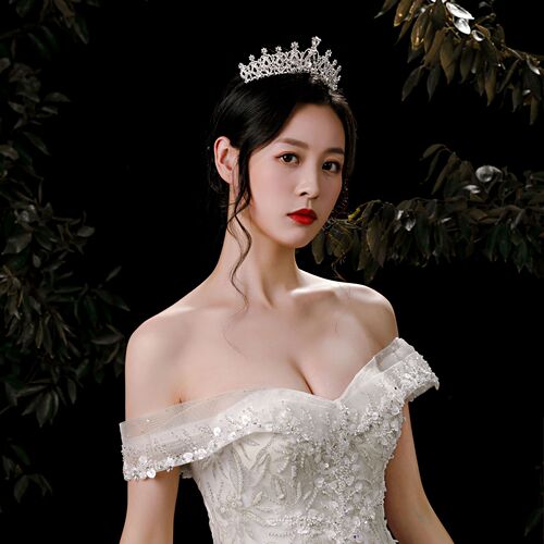 Cross-border Amazon crown tiara birthday headband queen bride hair accessories party crown European and American wedding dress matching