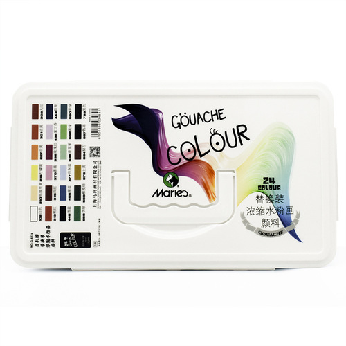 Marie 24-Color Gel Watercolor Set for Kids, Beginner Watercolor Paint, Concentrated Watercolor Painting 30ML Replaceable Kit