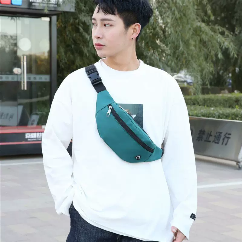 胸包男厂家批发户外腰包女多功能百搭斜挎包加工印字印LOGO男包