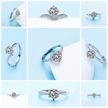 �֖|��ͬ��ǽ�ָĪɣʯ��ָS925�y僰׽�18K�|�н�����צ���