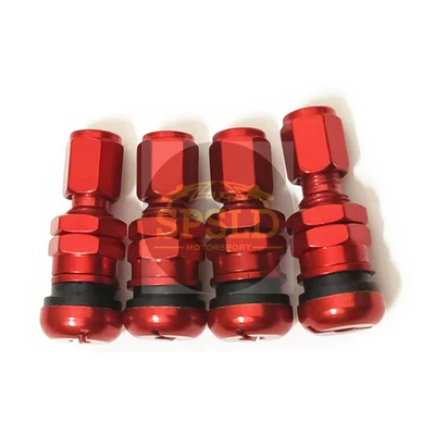 Car modified valve car tire aluminum alloy valve nozzle color valve universal leak-proof valve core (valve) - red