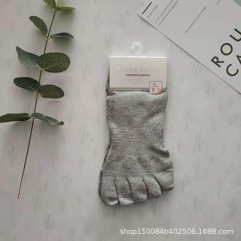 다섯 손가락 남자 보트 플랫 그레이