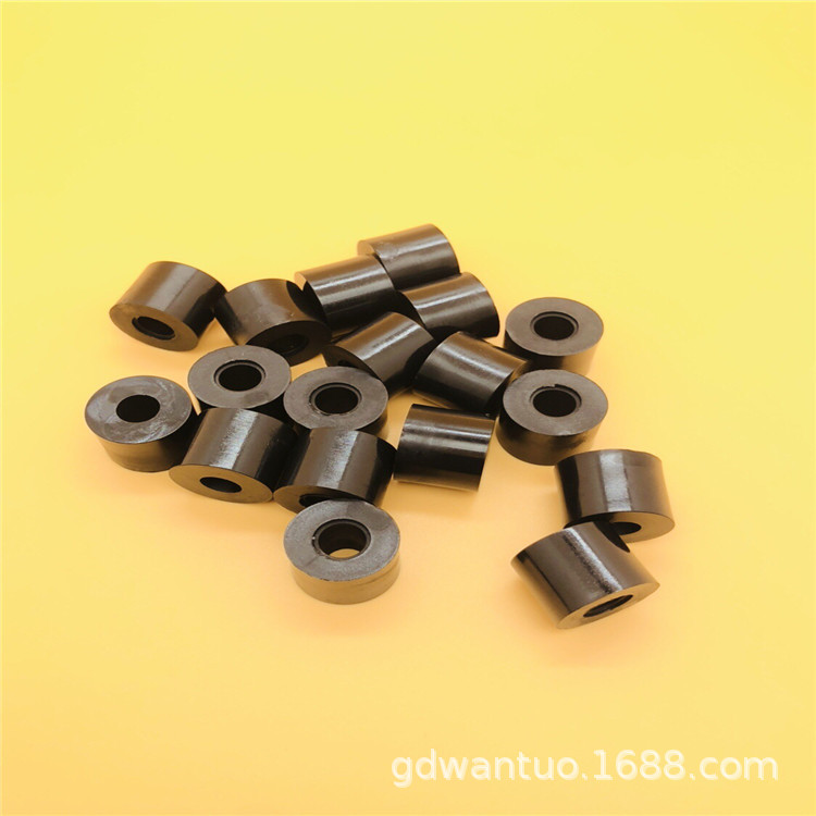 尼龙塑料轴套 尼龙垫片 PA异形件 圆形尼龙垫圈 T型台阶PA6密封圈