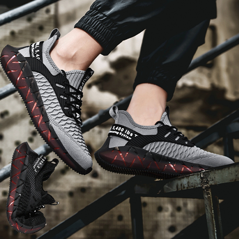 Cross-Border Men's shoes sneaker men's lightweight breathable fleece-lined mesh running shoes flying woven casual shoes trendy youth shoes