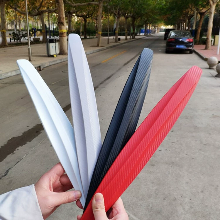 Защитная наклейка на бампер автомобиля, предотвращающая царапины и столкновения, передняя и задняя, в стиле карбонового волокна