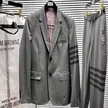 tb男士西装男套装新郎结婚装英伦帅气修身短款小西服秋冬西装外套