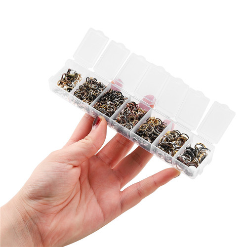 Amazon DIY jewelry tools flat-nose pliers and tweezers combination single-turn opening and closing ring set jewelry material package