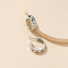 Metal accessory, earrings, 1 pair, simple and elegant design