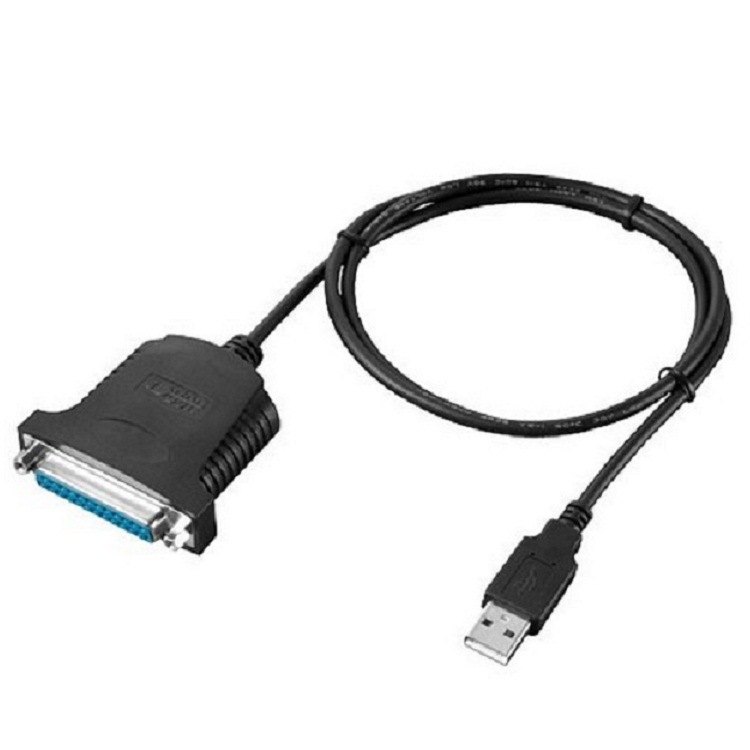 1米USB to 25F DB25母打印线转并口转接线 25孔电脑打印机数据线