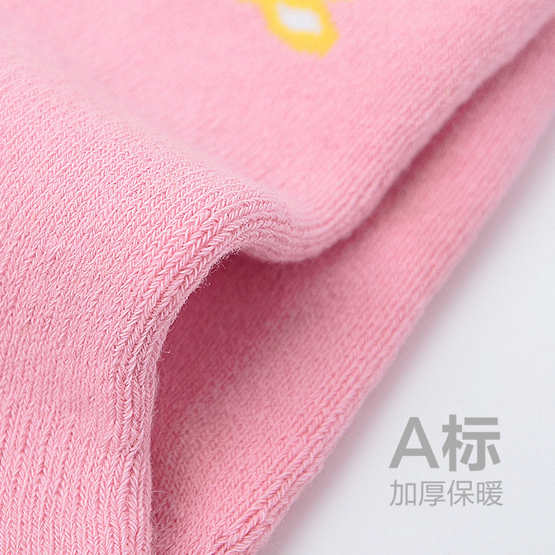 Calcetines de bebé Otoño e Invierno Terry calcetines de bebé engrosados media pantorrilla antideslizante calcetines de bebé recién nacido calcetines de piso para bebés