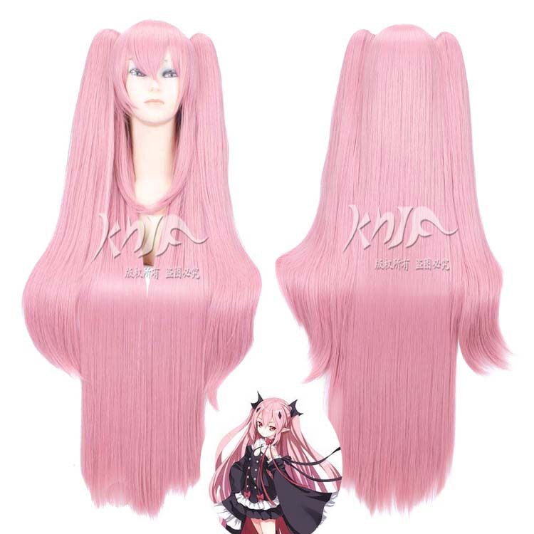 The End of the Seraphim Kluluzapei Lori Queen Thickened Extra Thick Sakura pink Anime cos Wig