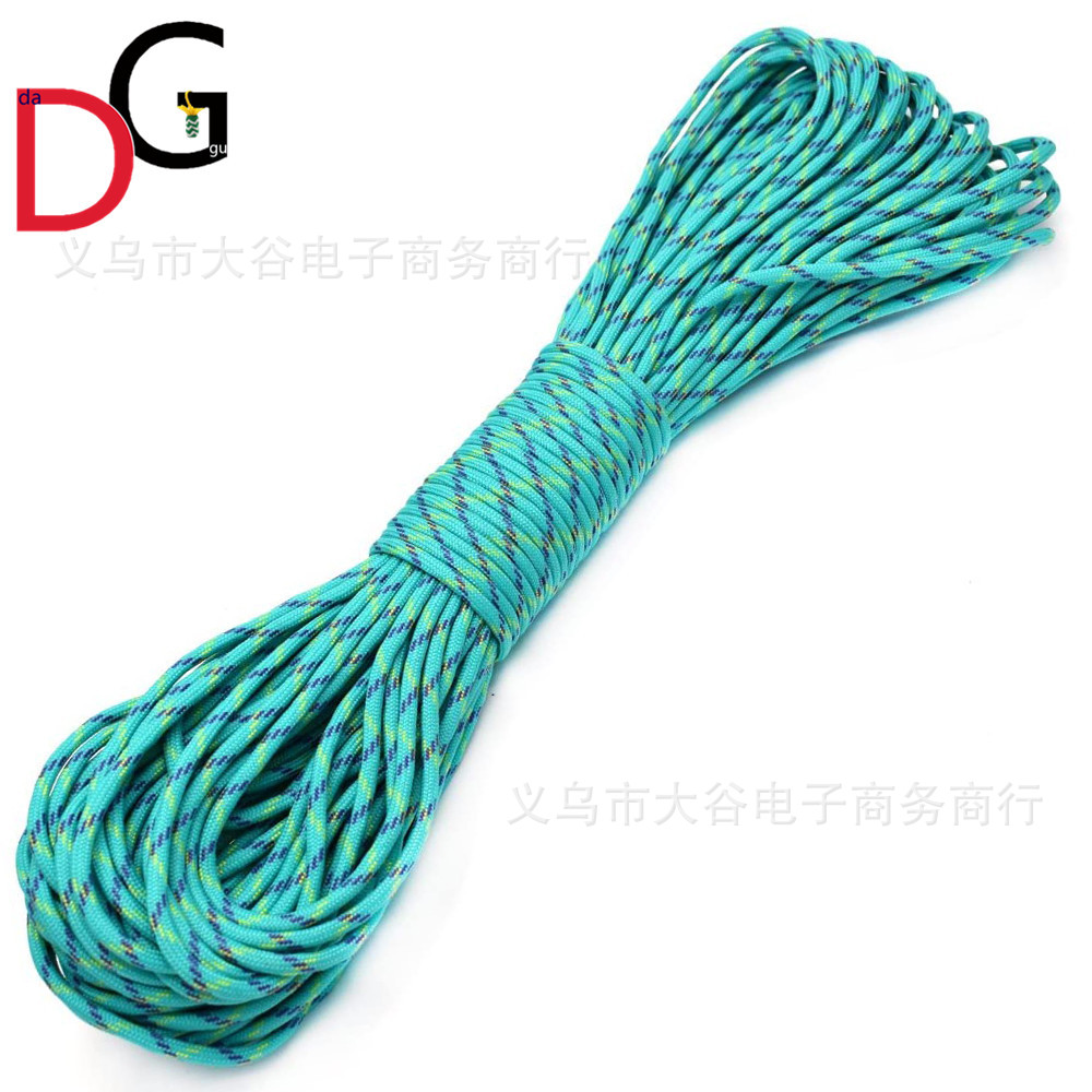 Al Aire Libre 7 cuerda de paraguas de siete núcleos regulaciones militares cuerda de emergencia para salvar vidas cuerda de escalada directa de 4mm cuerda trenzada hecha a mano 31 m