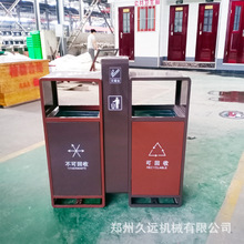 户外分类垃圾桶 果皮箱 镀锌板垃圾桶价格 厂家 景区 街道 园林