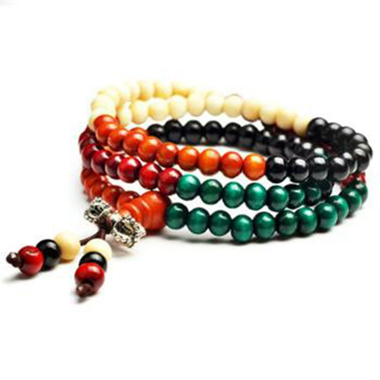 Брона с круглыми бусинами и бантом, браслет, 108 бусин, подарок на день рождения