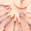Paidi girl Korean cute little fresh creative colorful round bead pen Douyin same student wholesale fairy oil pen core