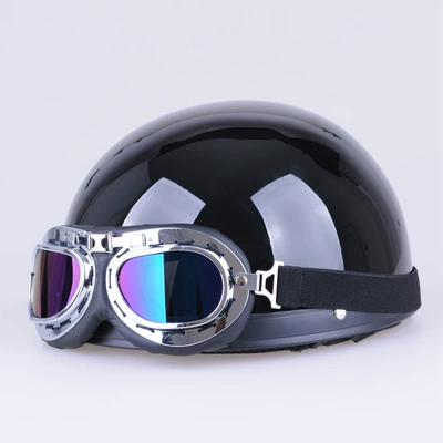 Cross-Border Motorcycle Electric Helmet for Motosiklet kaskı (dəbilqə) - black-eye-mask-glasses
