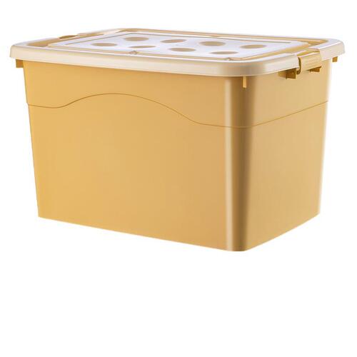 Thickened plastic storage box with slider, seasonal clothing storage box, student dormitory book storage box, home storage