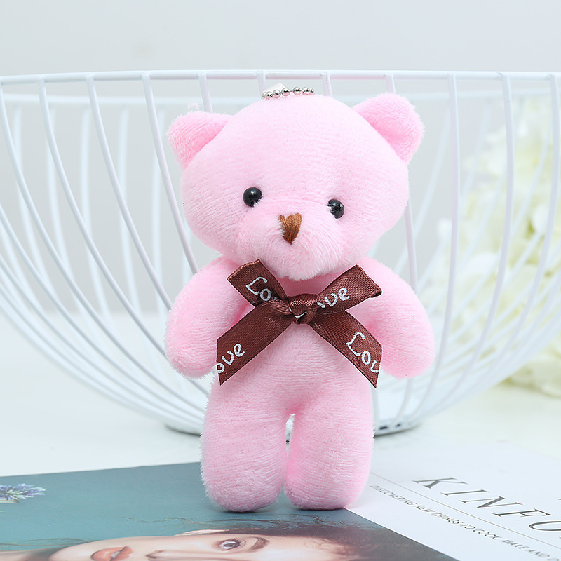 新しいかわいい熊の飾りのぬいぐるみの包みのペンダントの連体の熊の鍵は贈り物の花束の公仔のメーカーの卸売りを掛けます。|undefined