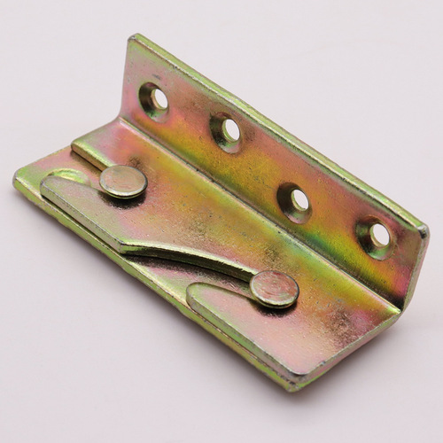 Bed hinge bed latch buckle furniture invisible bed heavy-duty bed hanging connector screw hanging buckle bed hinge bed hinge
