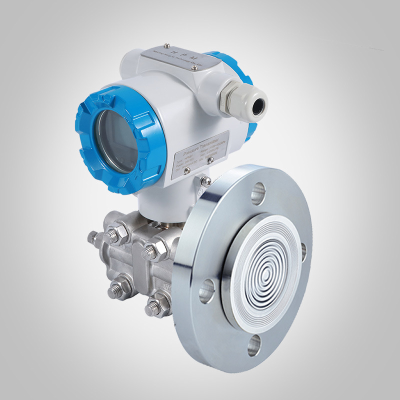 单法兰液位传感器侧装数显防爆型压力变送器隔膜型高精度 4~20mA