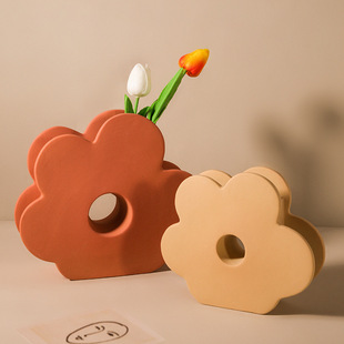 Behanmei matte glazed flower ceramic vase soft home decorations ornaments cross-border hot mining a generation of hair