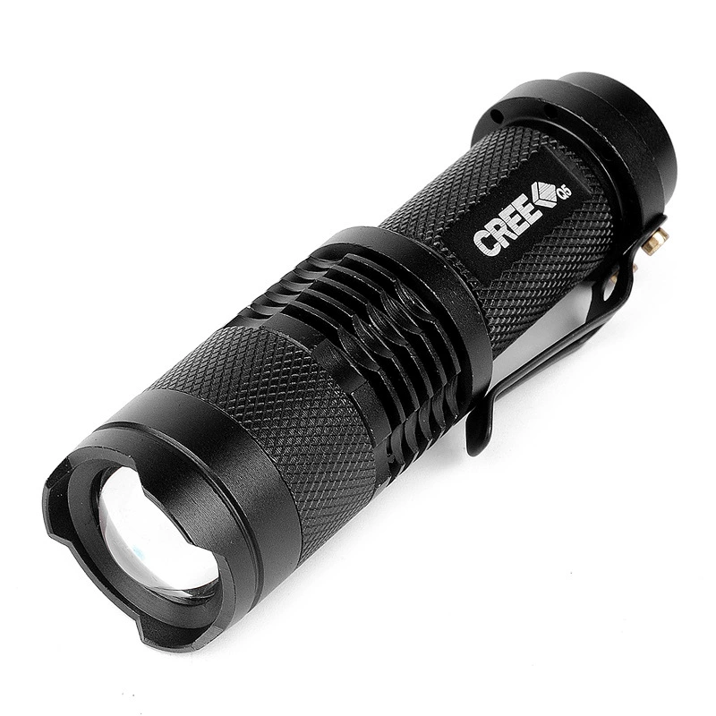 Сильный фонарик LED Zoom мини-фонарик наружного освещения алюминиевого сплава сильный свет фонарик SK68
