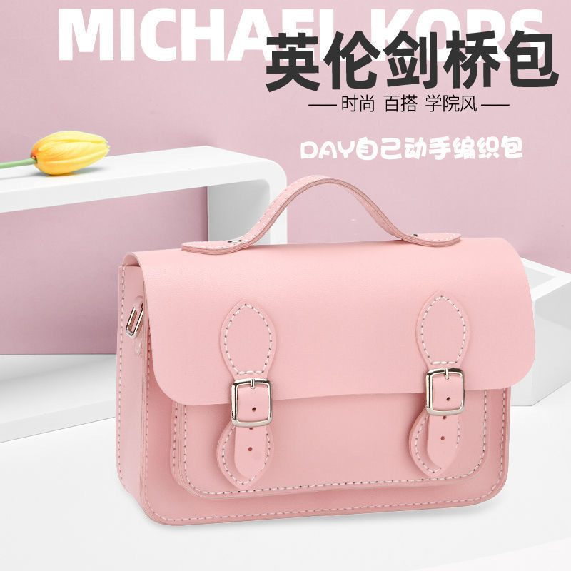 Bag 2021 New One-shoulder Crossbody Cambridge Bag diy Material Bag Hand-sewn Large Capacity College Style Women's Bag Bag 2021 New One-shoulder Crossbody Cambridge Bag diy Material Bag Hand-sewn Large Capacity College Style Women's Bag