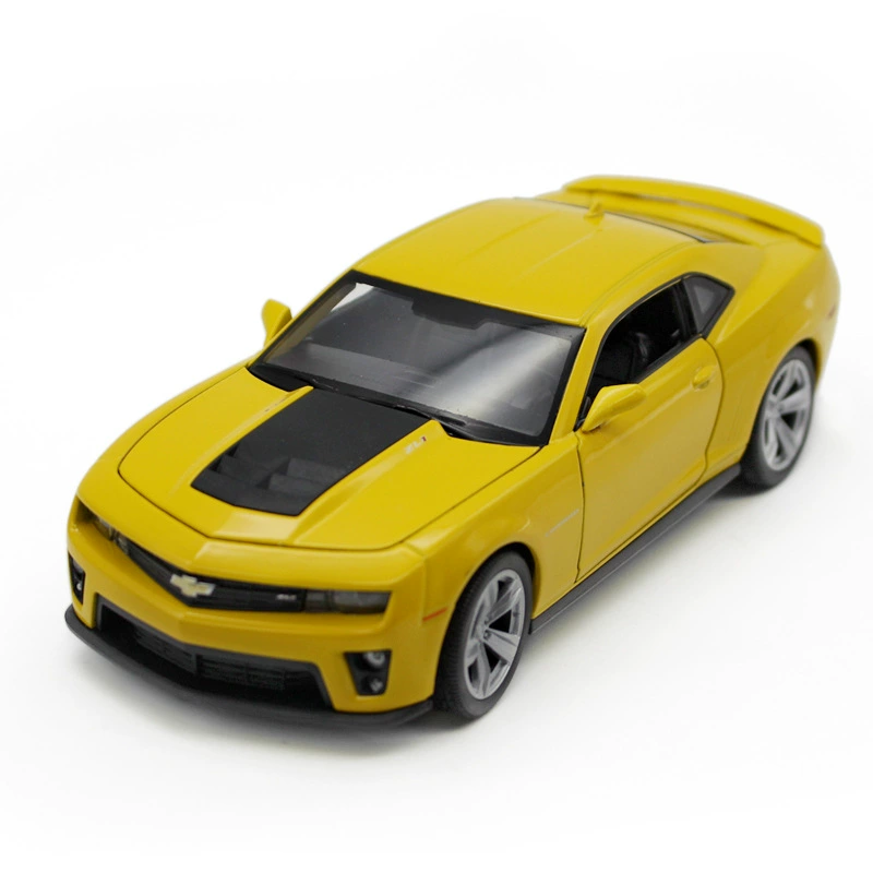 Camaro, реалистичная металлическая модель автомобиля, Chevrolet, Бамблби, игрушечная машина, масштаб 1:24, подарок на день рождения