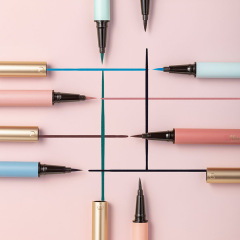 ukiss eyeliner brown blue red color eyeliner waterproof not easy to smudge novice beginner liquid eyeliner