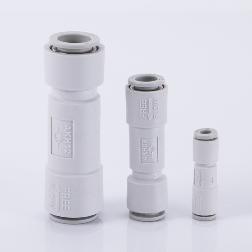 AKH06-00 Air Check Valve with Spring Single-Direction Air Valve Gas 06 Vacuum 08 Circuit 10mm 12