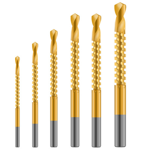 High-speed hacksaw drill wholesale woodworking electric drill set drilling drill bit sawtooth drilling wood board reaming groove cross-border