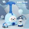 Blue dinosaur, car, balloon