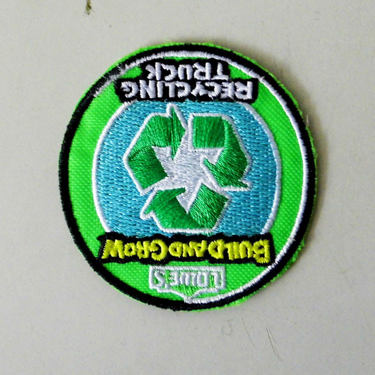 定做消防员章仔刺绣热溶胶徽章服饰LOGOEN-71阻燃布贴绣花定制