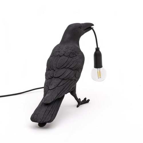 Cross-border auspicious bird table lamp personalized creative bedroom bedside animal shape bird resin wall lamp decoration