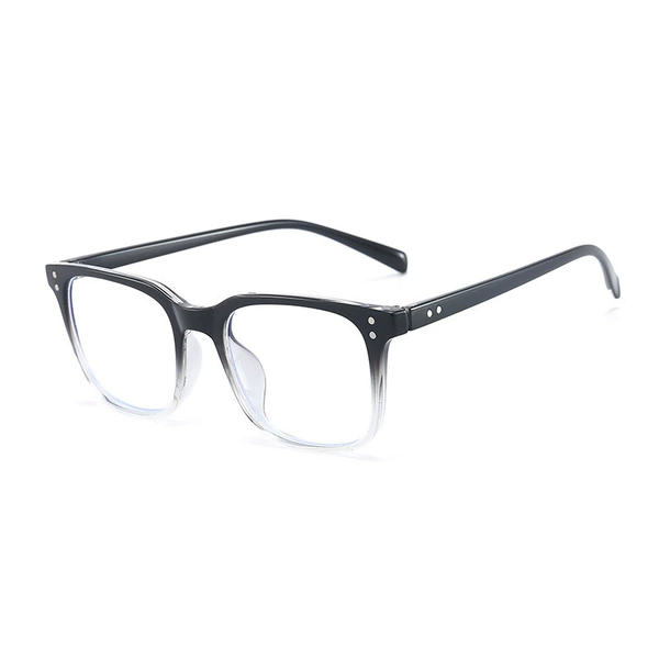 Upper black and lower transparent